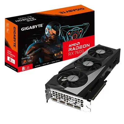 GIGABYTE GAMING Radeon RX 7600 OC 8G AMD 8 Go GDDR6 - Gigabyte - Carte graphique - visuel 1