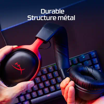 HyperX Cloud III — Casque de jeu (noir) - Casque Micro - visuel 5