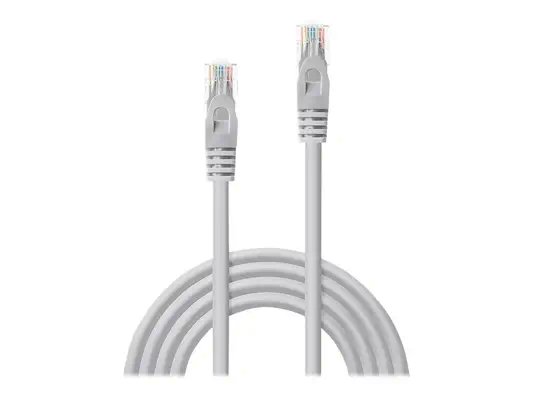 LINDY Basic Cat.6 U/UTP Cable Grey 3m - Lindy - Câble RJ et Fibre optique - visuel 1