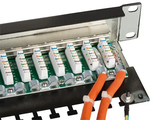 Lindy Panneau de brassage 24 ports Cat.6 STP, 1U, noir - Carte Réseau - visuel 2