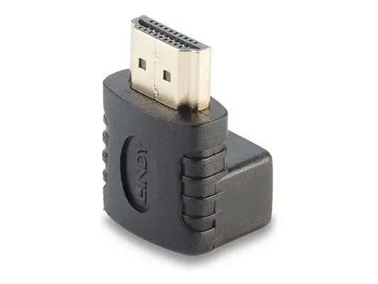 LINDY HDMI Adapter 90 degree up 90 degree angled Male Female - Lindy - Câble divers - visuel 2