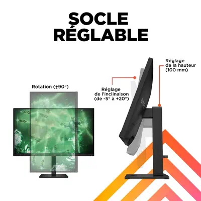 Écran gamer QHD 165 Hz OMEN 27 pouces - OMEN 27q - HP - Ecran Ordinateur - visuel 8