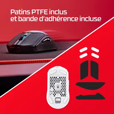 HyperX Pulsefire Haste 2 - Souris sans fil gaming (noir) - visuel 3