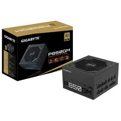 GIGABYTE P850GM unité d'alimentation d'énergie 850 W 20+4 pin ATX ATX Noir - Gigabyte - Boitier d'alimentation - visuel 7