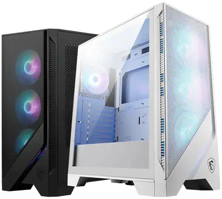 MSI MAG Forge 320R AIRFLOW Micro Tower Blanc - Boitier - visuel 2