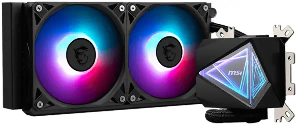 MSI MAG Coreliquid I240 Boitier PC Refroidisseur de liquide tout-en-un 12 cm Noir 1 pièce(s) - Refroidissement PC - visuel 2