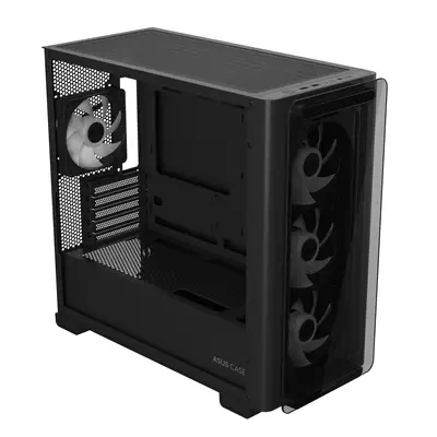 ASUS A23 PLUS TG ARGB BLACK Micro Tower Noir - Asus - Boitier - visuel 7