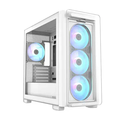 ASUS A23 PLUS TG ARGB WHITE Micro Tower Blanc - Asus - Boitier - visuel 5