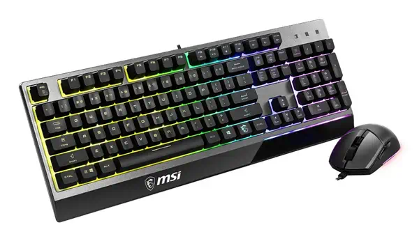 MSI S11-04DE601-CLA clavier Souris incluse Gaming USB QWERTZ Allemand Noir - Clavier - visuel 3