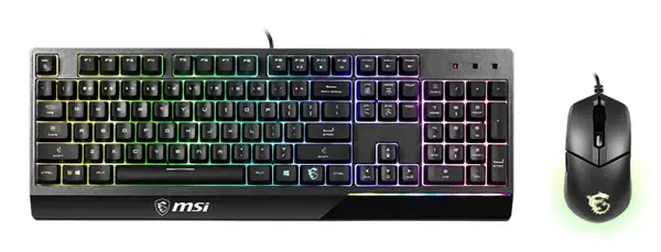 MSI S11-04DE601-CLA clavier Souris incluse Gaming USB QWERTZ Allemand Noir - Clavier - visuel 2