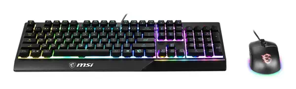 MSI S11-04DE601-CLA clavier Souris incluse Gaming USB QWERTZ Allemand Noir - Clavier - visuel 5