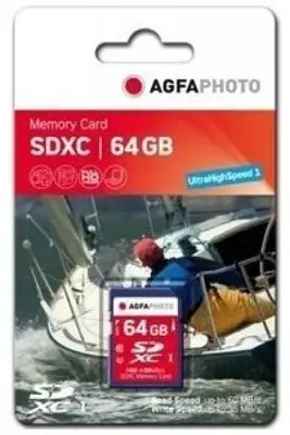 AgfaPhoto 64GB SDXC 64 Go Classe 10 - Carte Mémoire - visuel 1