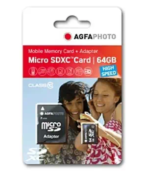 AgfaPhoto 64GB MicroSDXC 64 Go Classe 10 livraison rapide
