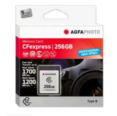 AgfaPhoto CFexpress Professional 256 Go NAND - Carte Mémoire - visuel 1