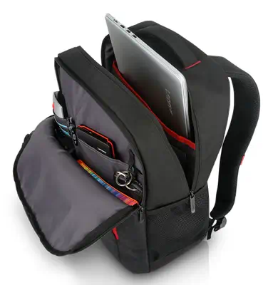 Lenovo B515 39,6 cm (15.6") Sac à dos Noir, Rouge - Sacoche & Housse - visuel 5