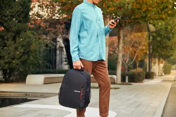 Lenovo B515 39,6 cm (15.6") Sac à dos Noir, Rouge - Sacoche & Housse - visuel 9