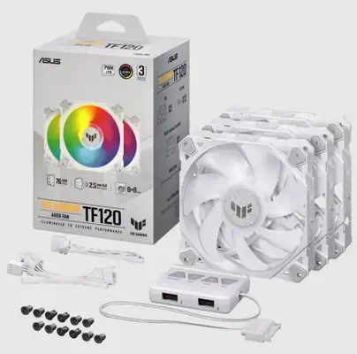 TUF GAMING TF120 ARGB WHITE EDITION 3IN1 - Asus - Refroidissement PC - visuel 3