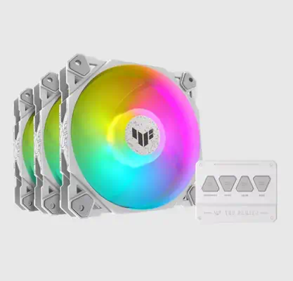 TUF GAMING TF120 ARGB WHITE EDITION 3IN1 - Asus - Refroidissement PC - visuel 1