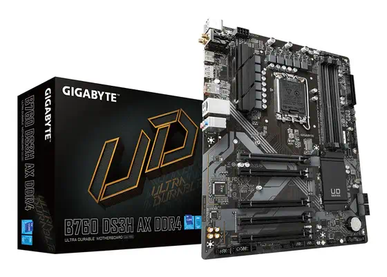 B760 DS3H AX DDR4 Carte Mère - Compatible avec les processeurs Intel Core 14e génération, VRM numéri - Gigabyte - Carte mère - visuel 1