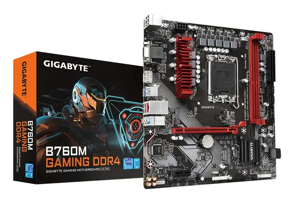 B760M GAMING DDR4 Carte Mère - Prend en charge les processeurs Intel Core de 14e génération, VRM num - Gigabyte - Carte mère - visuel 1