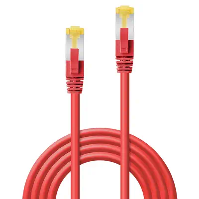 Lindy Câble réseau Rouge S/FTP LSZH, 0.3m - Carte Réseau - visuel 3