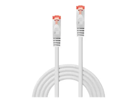 LINDY Basic Cat.6 S/FTP Cable White 7.5m Patch Cable - Lindy - Câble RJ et Fibre optique - visuel 1
