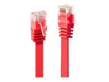 LINDY Cat.6 U/UTP Flat Cable Red 3m avantages