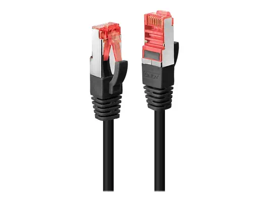 LINDY Cat.6 S/FTP Cable Black 0.3m Patch Cable - Lindy - Câble RJ et Fibre optique - visuel 1