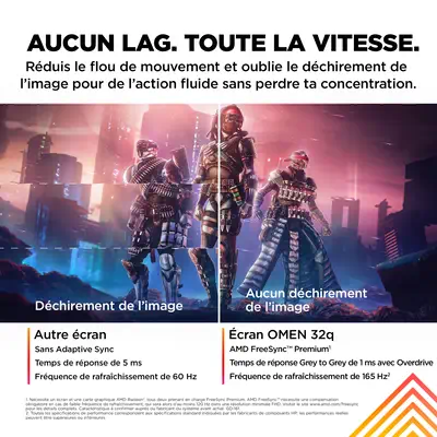 Écran gamer QHD 165 Hz OMEN 31,5 pouces - OMEN 32q - HP - Ecran Ordinateur - visuel 8