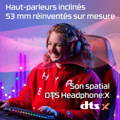 HyperX Cloud III — Casque de jeu (noir/rouge) - Casque Micro - visuel 6