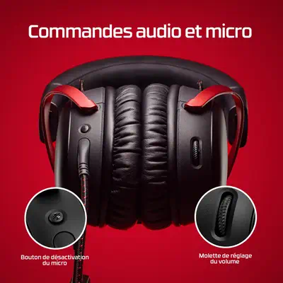 HyperX Cloud III — Casque de jeu (noir/rouge) - Casque Micro - visuel 8