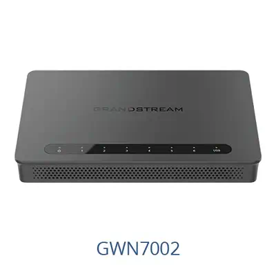 Grandstream Networks GWN7002 Routeur connecté 2.5 Gigabit Ethernet, Gigabit Ethernet Noir - visuel 1