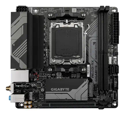 A620I AX Carte Mère - Prend en charge les processeurs AMD Ryzen 8000, VRM numérique 5+2+1 phases, ju - Gigabyte - Carte mère - visuel 2