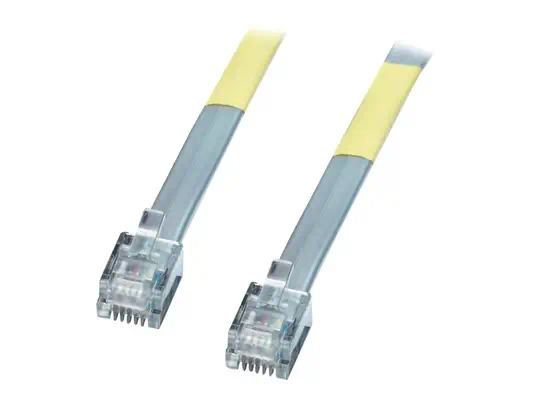 LINDY RJ-11/6 Cable silver Pin-Connection 5m - Lindy - Câble RJ et Fibre optique - visuel 2