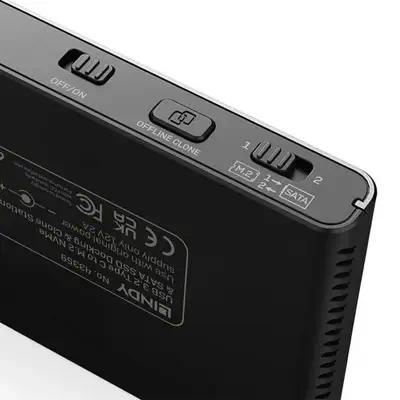 Lindy 43359 Station d'accueil de disques de stockage USB 3.2 Gen 2 (3.1 Gen 2) Type-C Noir - Accessoire Stockage - visuel 4