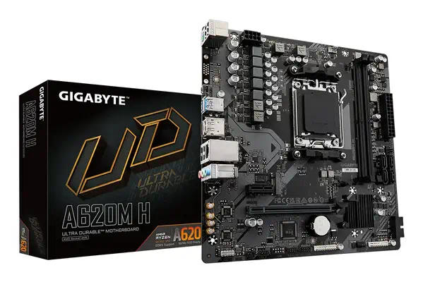 A620M H Carte Mère - Prend en charge les processeurs AMD Ryzen 8000, VRM numérique 5+2+2 phases, jus - Gigabyte - Carte mère - visuel 1