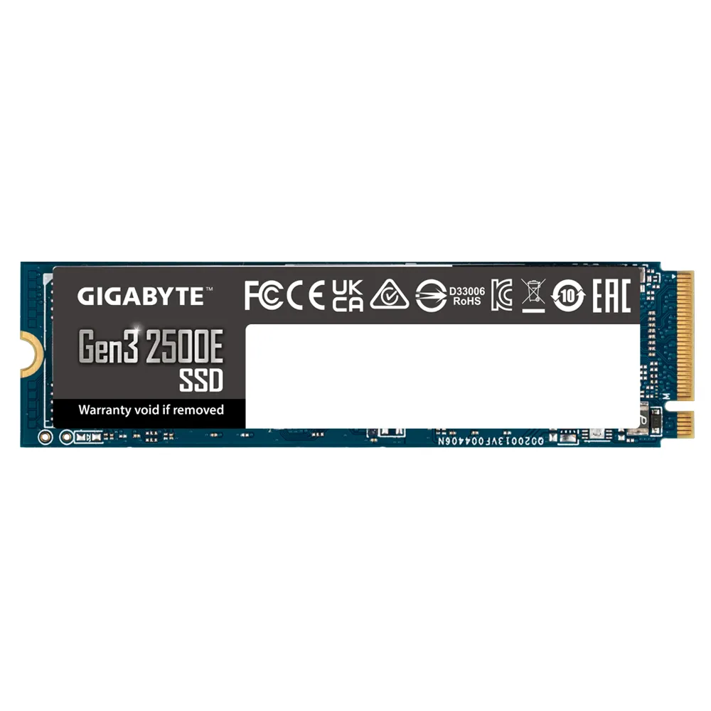 GIGABYTE Gen3 2500E SSD 1TB 1 To M.2 PCI Express 3.0 NVMe 3D NAND - Gigabyte - Disque dur SSD - visuel 2