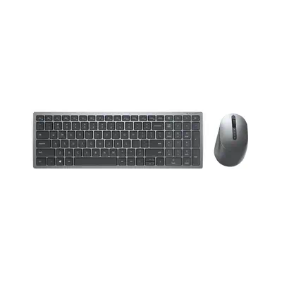 DELL KM7120W clavier Souris incluse Bureau RF sans fil + Bluetooth QWERTZ Tchèque, Slovaque Gris, Ti - Dell - Pack Clavier, souris - visuel 1