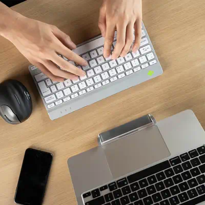 Clavier ergonomique R-Go Compact Break, clavier compact avec logiciel de pause,QWERTY (IT), Bluetoot - R-Go Tools - visuel 7