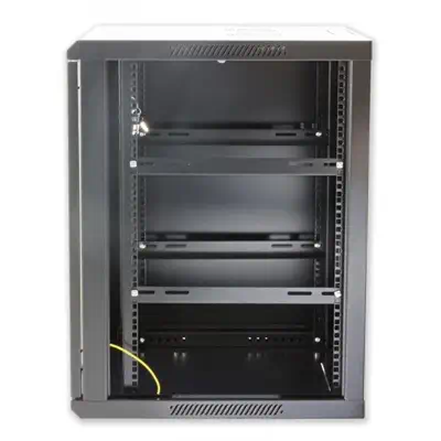 Techly I-CASE EW-2012BKL étagère 12U Rack monté sur le mur Noir - Rack et Armoire - visuel 4
