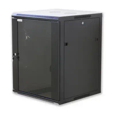 Techly I-CASE EW-2012BKL étagère 12U Rack monté sur le mur Noir - Rack et Armoire - visuel 1