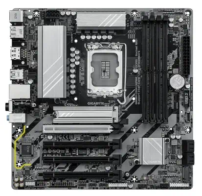 B860M DS3H WIFI6E Carte mère - Processeurs Intel Core Ultra, VRM 5+1+2+1 phases, jusqu'à 9066MHz DDR - Gigabyte - visuel 2