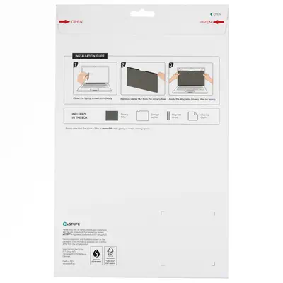 eSTUFF GLBM15351204 filtre anti-reflets pour écran et filtre de confidentialité 39,6 cm (15.6") Ordi - Protection d'écran et Filtre - visuel 2