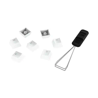 Jeu complet de touches HyperX - PBT (blanc) - Accessoire Divers - visuel 1