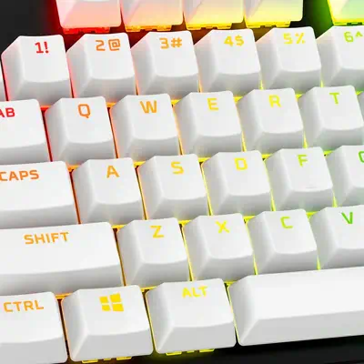 Jeu complet de touches HyperX - PBT (blanc) - Accessoire Divers - visuel 2