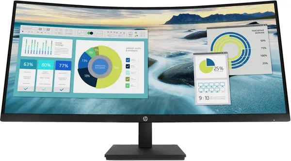 Écran incurvé HP P34hc G4 WQHD USB-C - Ecran Ordinateur - visuel 2
