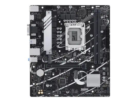 ASUS PRIME B760M-K LGA 1700 2xDDR5 microATX 4xSATA MB 1xHDMI 2.1 1xD-Sub 2xM.2 - Asus - Carte mère - visuel 1