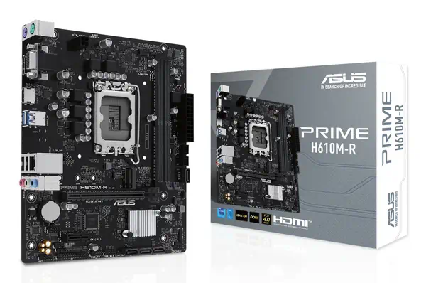 ASUS PRIME H610M-R-SI Intel H610 LGA 1700 micro ATX - Asus - Carte mère - visuel 1
