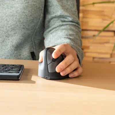 Souris Ergonomique R-Go HE Break avec logiciel de pause, gaucher, grand (longueur de la main > 185 m - R-Go Tools - visuel 6