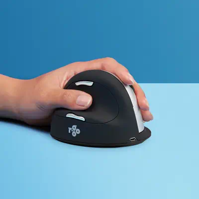 Souris Ergonomique R-Go HE Break avec logiciel de pause, gaucher, grand (longueur de la main > 18 - R-Go Tools - visuel 1